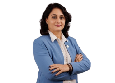 Smita in Blue dress
